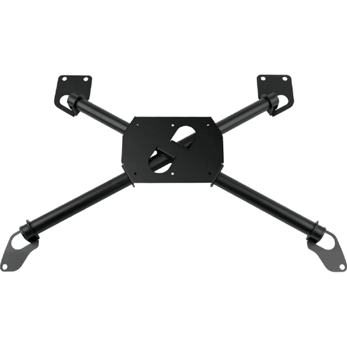 Steeda Rear Seat Chassis X-Brace Black No Plate (2005 - 2014 Mustang) 555-5085
