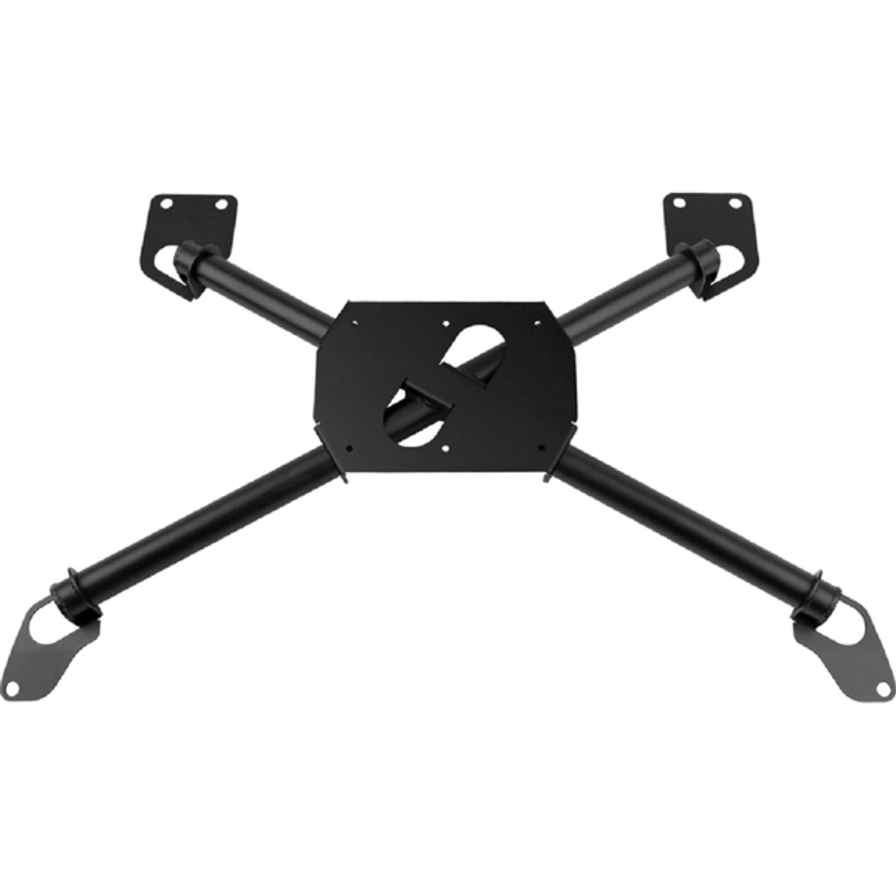 Steeda Rear Seat Chassis X-Brace Black No Plate (2005 - 2014 Mustang) 555-5085
