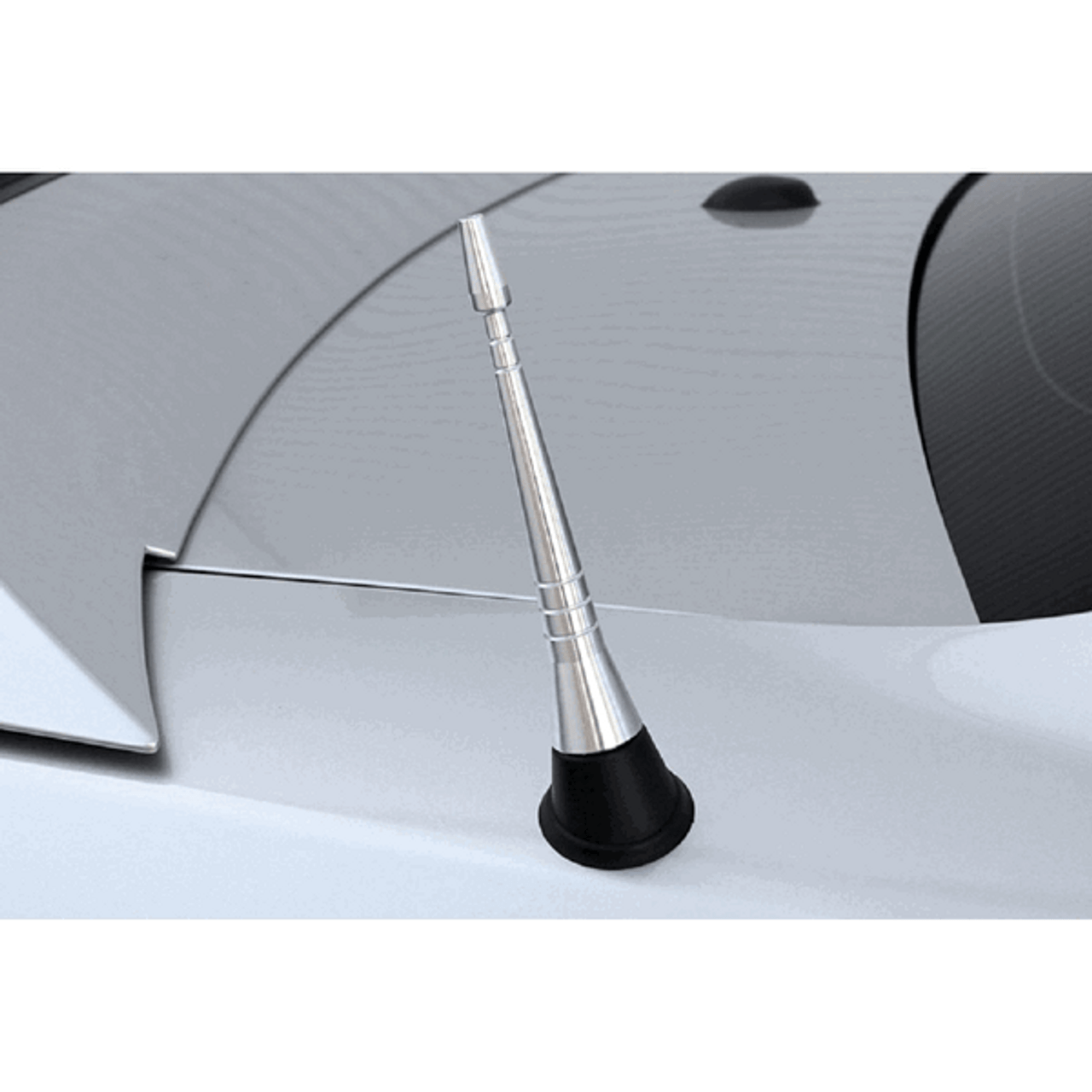 Steeda Shorty Antenna Silver (2010 - 2014 Mustang) 555-1261