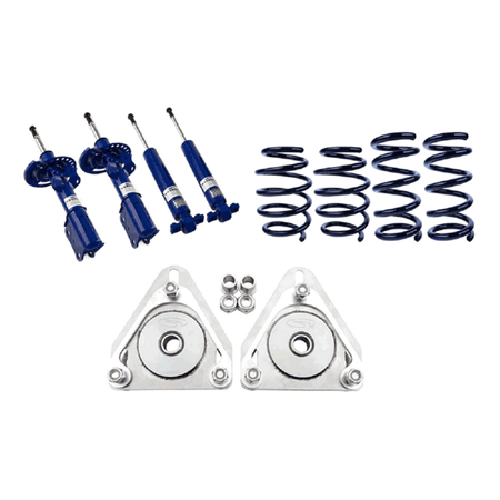 Steeda Progressive Lowering Springs, Camber Plate, Non Adjustable Shocks & Strut Combo Kit (2015 - 2023 Mustang) 555-2116