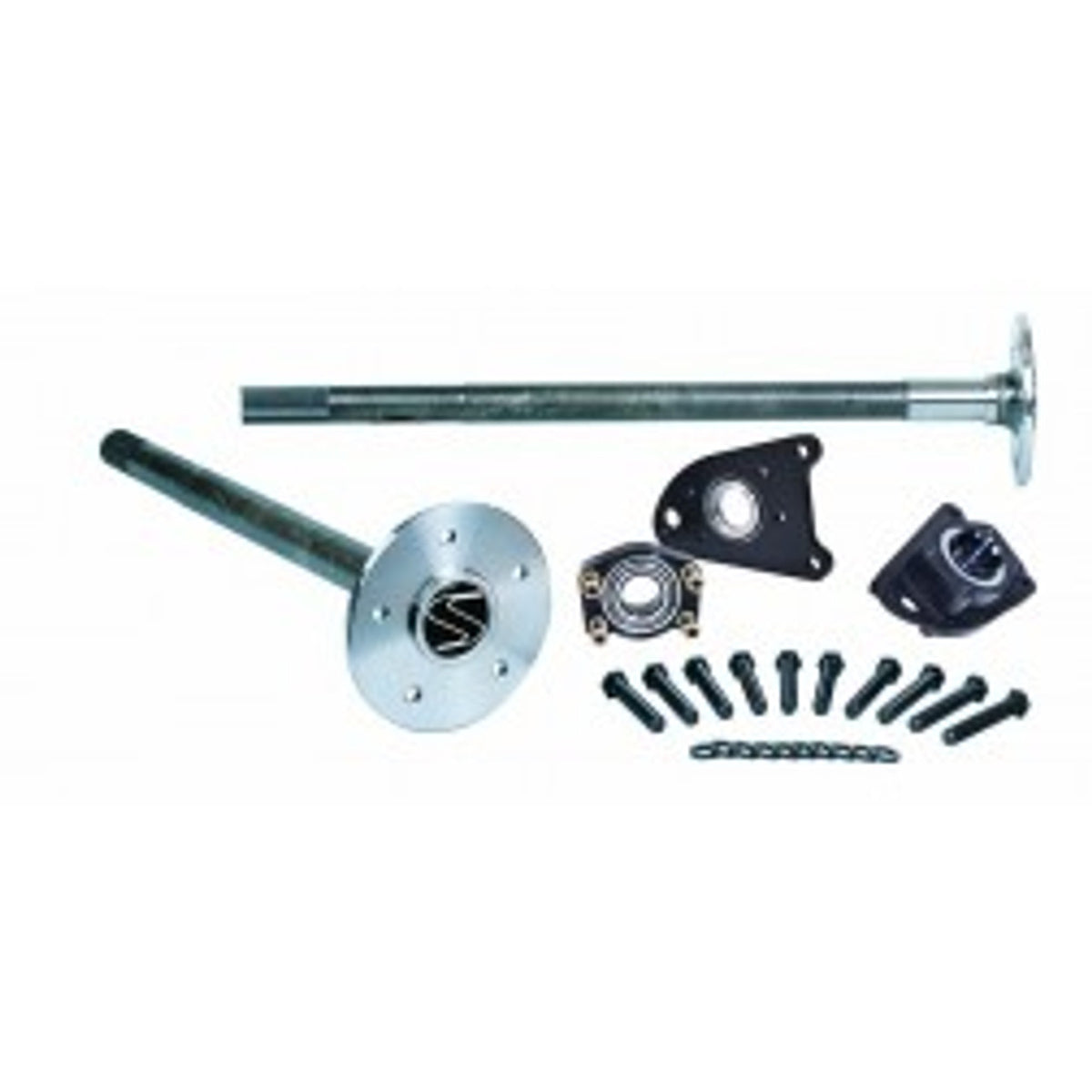 Strange 1994-2004 Mustang 8.8 Alloy Axle Pkg w/31 Spline Axles C-clip Eliminator Kit and Wheel Studs P3109F94