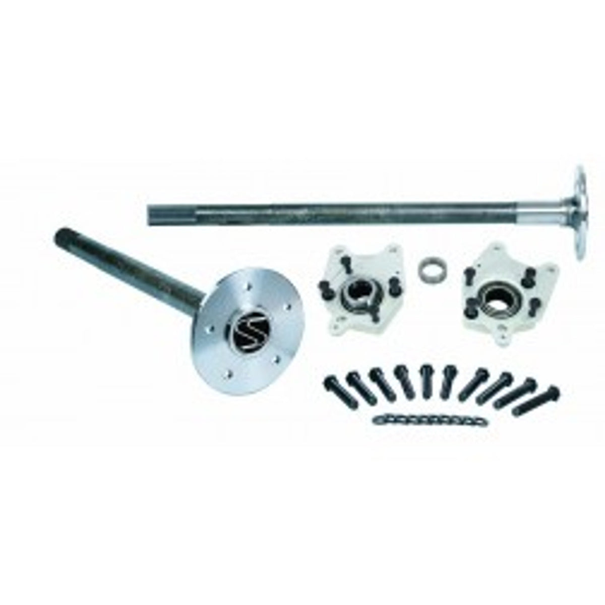 Strange 2005-2014 Mustang 8.8 Alloy Axle Pkg w/31 Spline Axles C-clip Eliminator Kit and Wheel Studs P3109F05