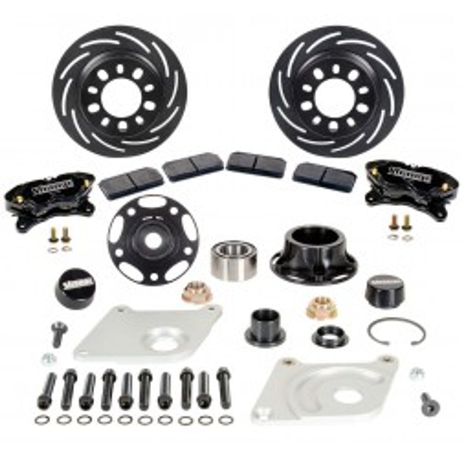 Strange Pro Series II Front Brake Kit Soft Pads (2005-2014 Mustang) B4152WC2