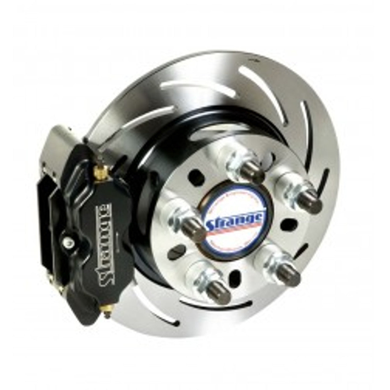 Strange Rear Brake Kit 8.8 OEM Housing Pro Series Soft Pads (2005-2014 Mustang) B1722WC