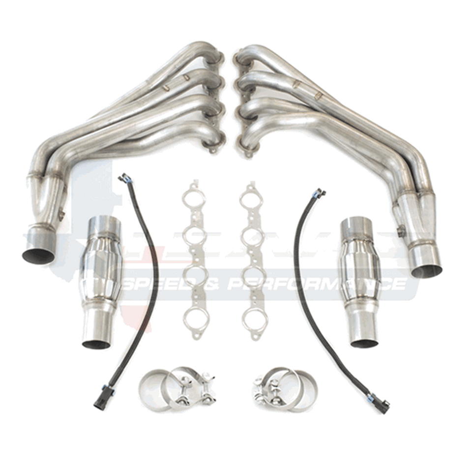 Texas Speed 1-7/8" Long Tube Headers & Catted Connection Pipes (2010-2015 Camaro SS/ZL1) 25-TSPG5304HC-178