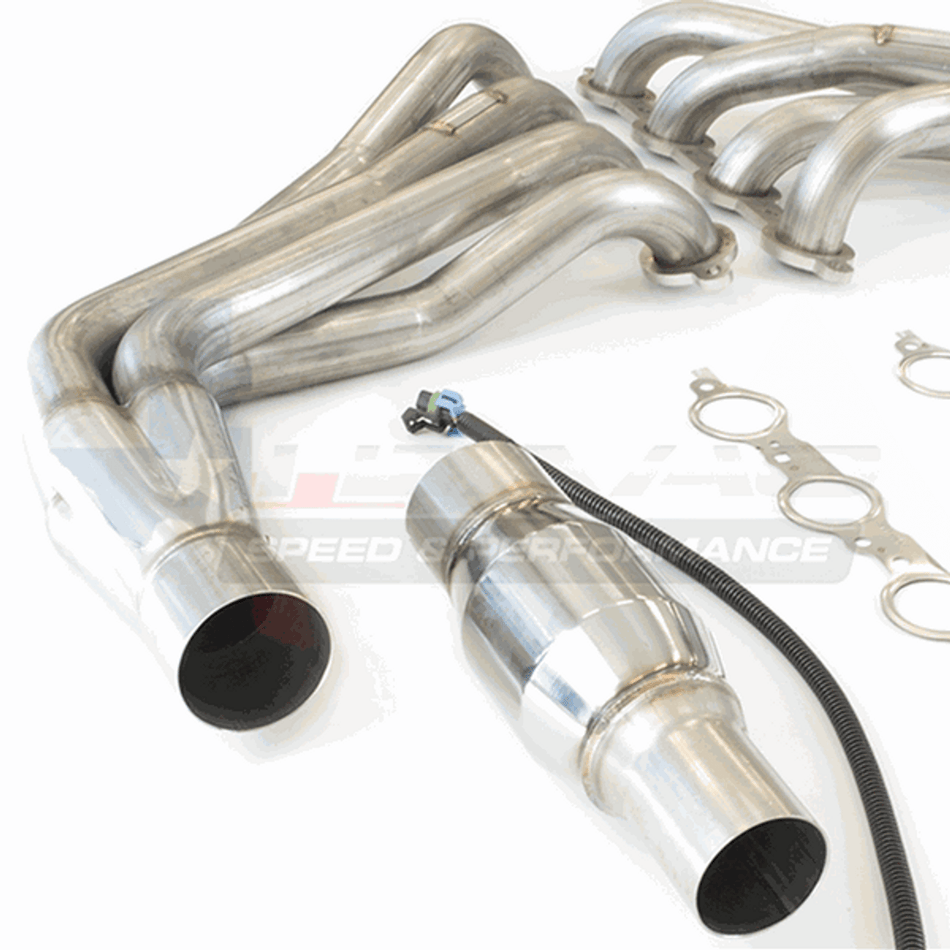 Texas Speed 1-7/8" Long Tube Headers & Catted Connection Pipes (2010-2015 Camaro SS/ZL1) 25-TSPG5304HC-178