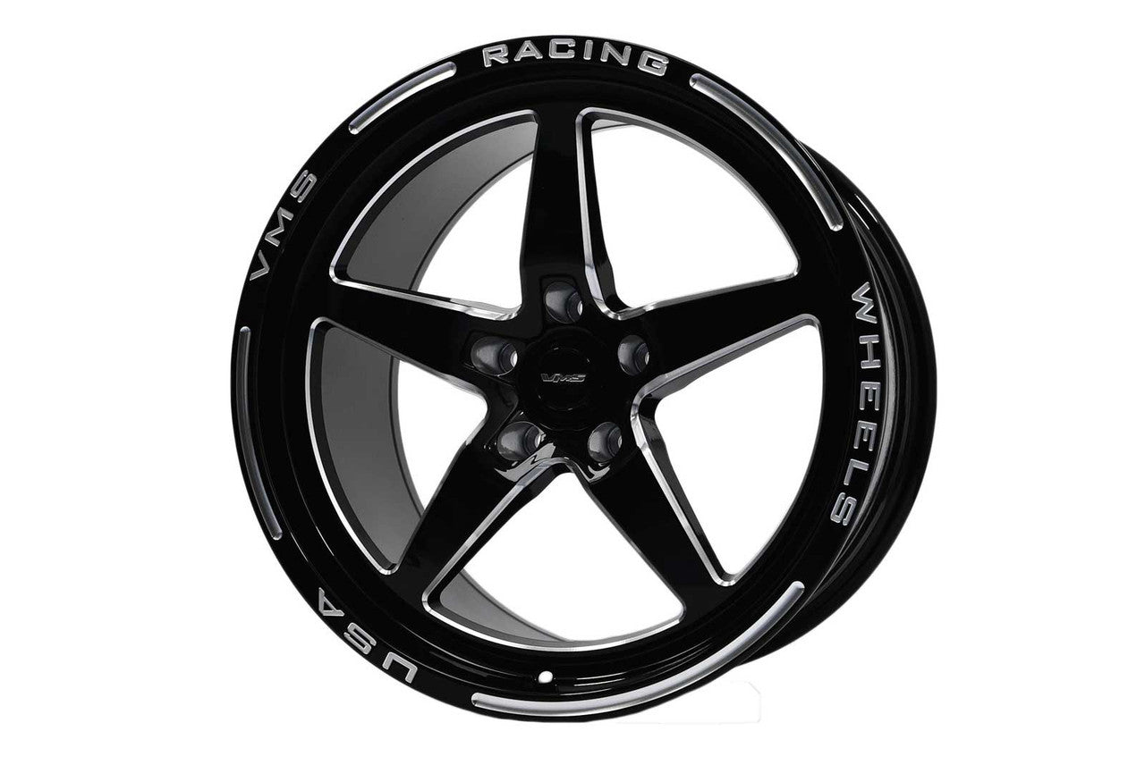 VMS 18x10.5 V-Star Drag Race Wheel 48 ET 7.75BS 5x114.3 VWST051