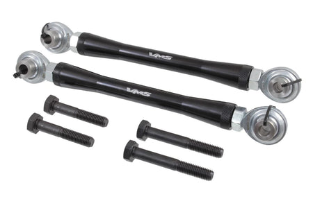 VMS BIllet Adjustable Rear Sway Bar End Links for use with 17" Drag Wheels (2005-2022 Challenger/Charger) CK0521BK