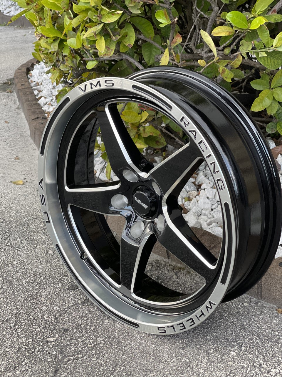 VMS Front & Rear Street Drag Wheel Set Polished Lip (10-20 Camaro/14-17 SS/08-14 CTSV)