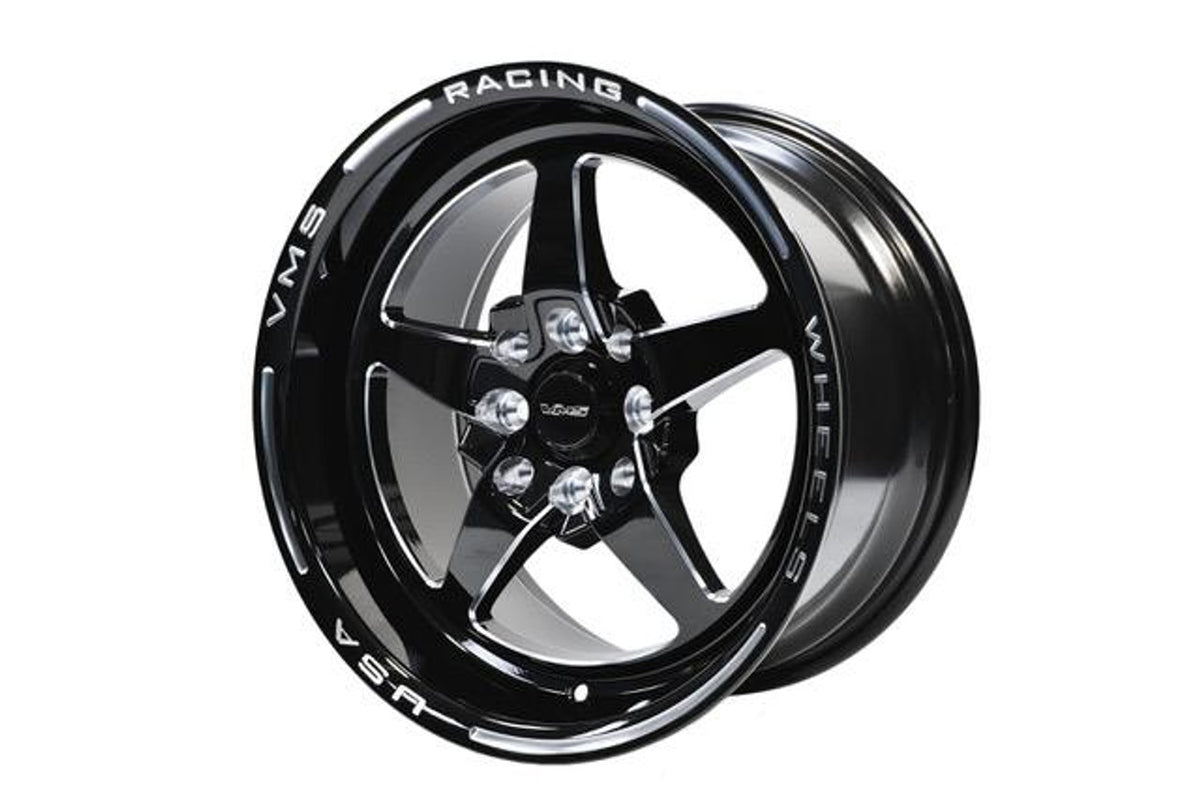 VMS 15x8 Front/Rear Street Drag Race V-Star Wheel (Foxbody Mustang) VWST017