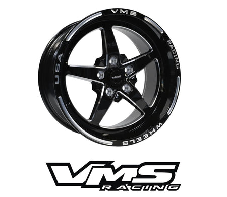 VMS 15x10 Rear Street Drag Race Wheel 5x114.3 w/ -25 offset (See Notes) VWST021