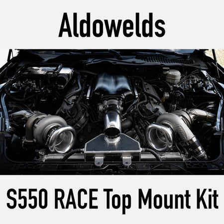 AldoWelds Race Top Mount Twin Turbo Kit (2015-2023 Mustang)
