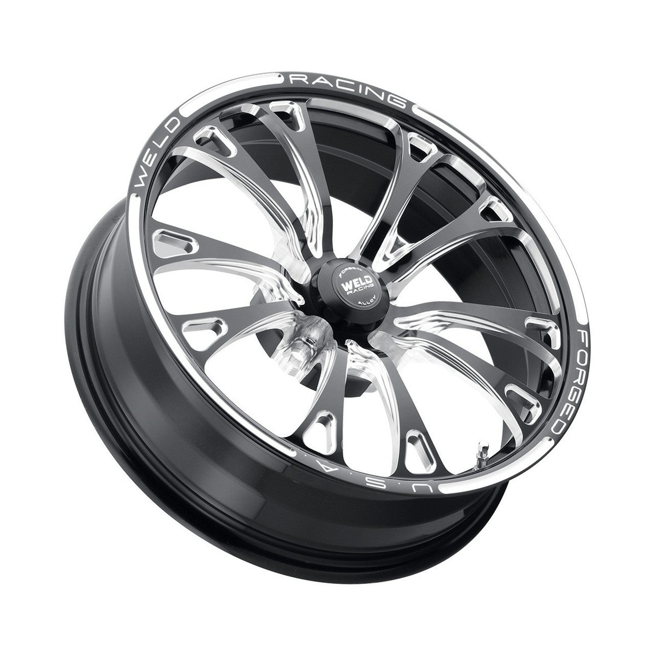 Weld 18x6 V-Series 1-Pc Frontrunner 5x4.5 BP 3.2 BS Black (2005 - 2026 Mustang / 2024 Mustang / Non Dark Horse or PP) 84B1806206