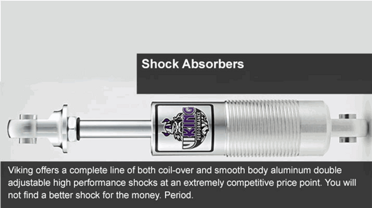 Viking Rear Shock Crusader 0-2" (2018 - 2025 Mustang w/ Magneride) B378AJ
