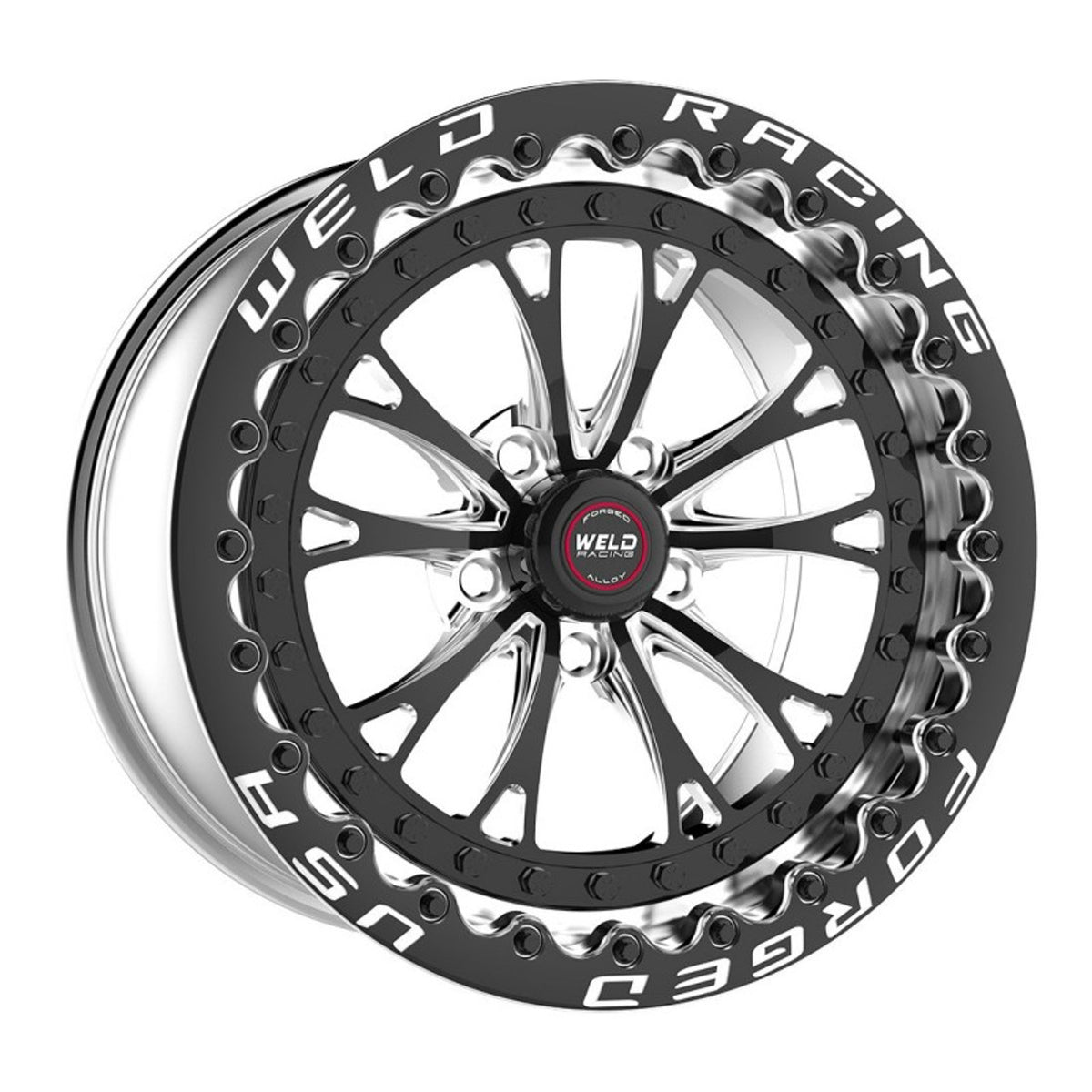 Weld Vitesse 17x10 Beadlock Drag Wheel Black Center/Black Shell (2010-2023 Camaro) 94HB7100N72F