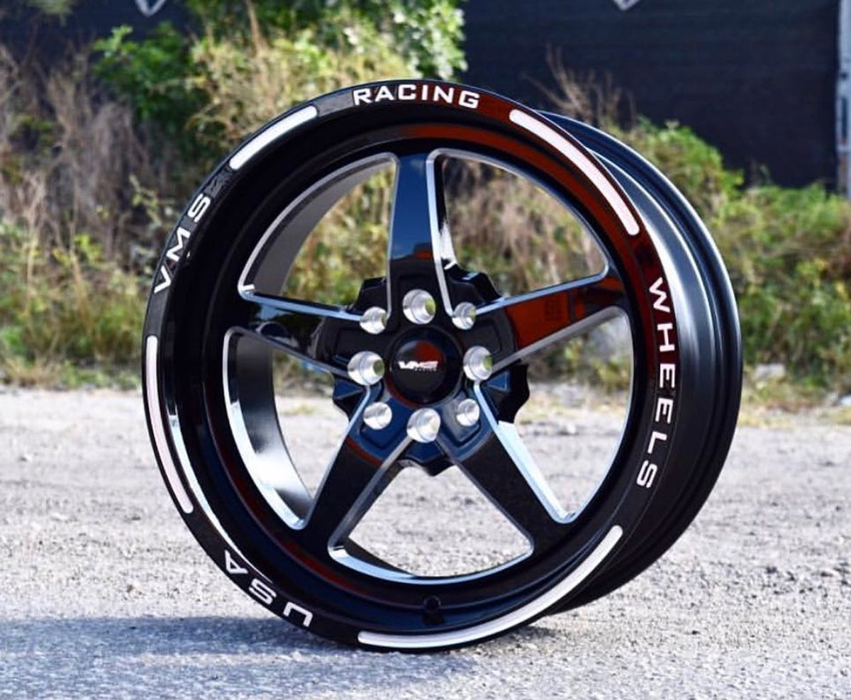 VMS Front & Rear Street Drag Wheel Set (2005-2023 Mustang / 2024 Mustang)
