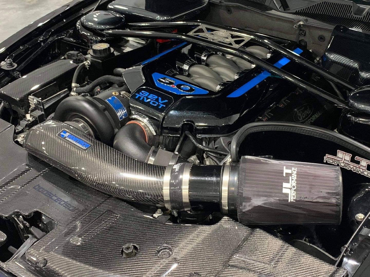 Vortech / Paxton Carbon Fiber Air Inlet Duct (2011 - 2014 Mustang GT) 4FQ012-013