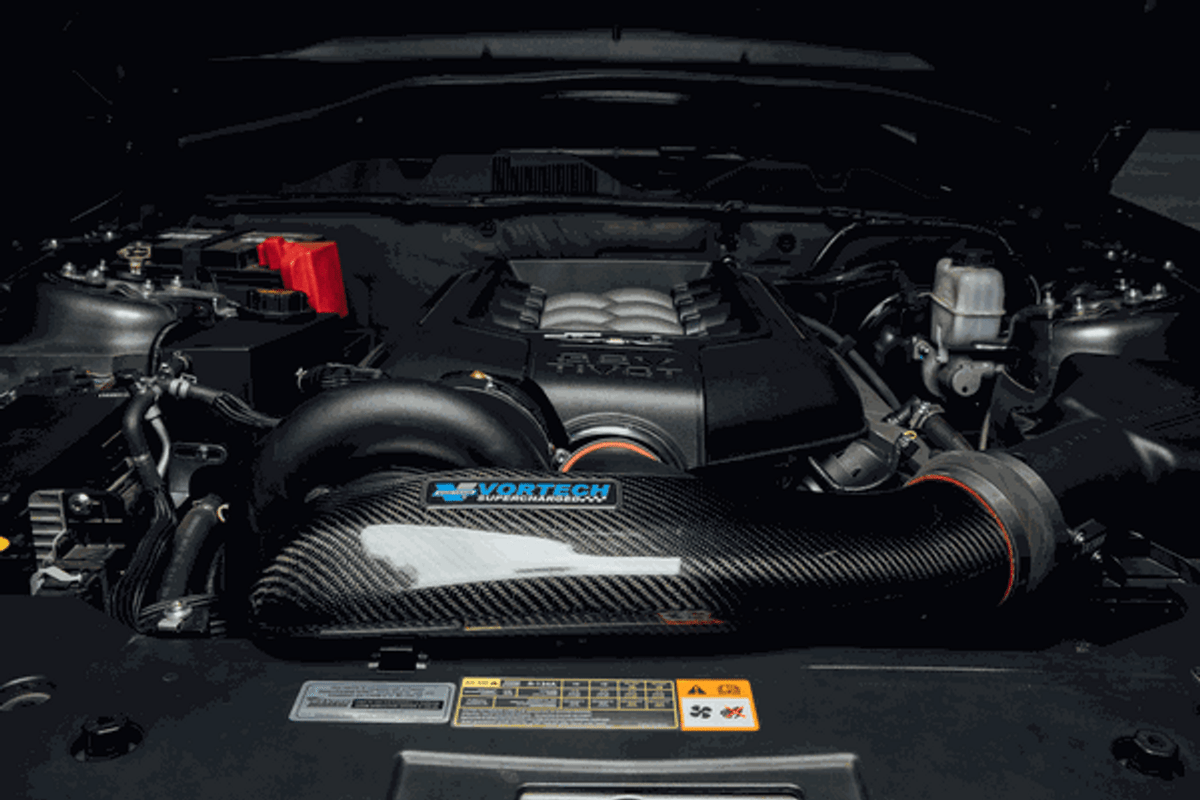 Vortech / Paxton Carbon Fiber Air Inlet Duct (2011 - 2014 Mustang GT) 4FQ012-013