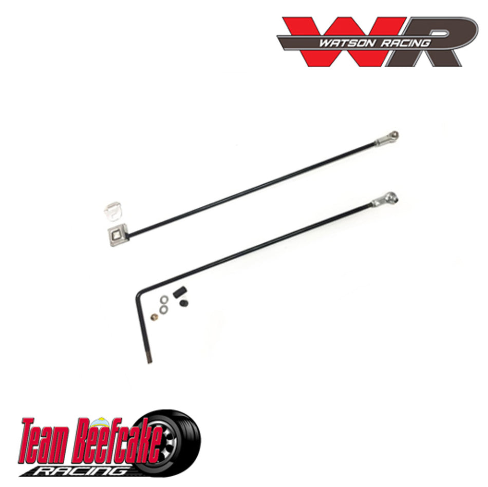 Watson Racing Road Race Window Net Rod Kit (2005-2023 Mustang)