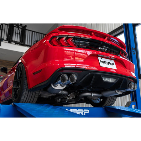 MBRP Pro Series 3" Cat Back Exhaust Quad Polished Tips Street (2018-2023 Mustang GT) S7205304