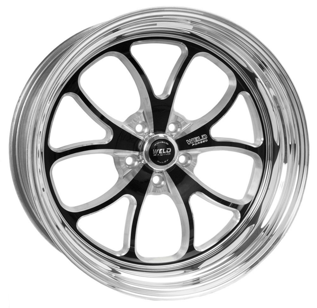 Weld 17x8 S76 Front / Rear Wheel Black Center (2010-2015 Camaro LS / LT) 76MB7080N63A