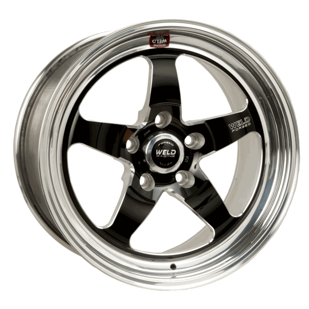 Weld 17x9 S71 Front Wheel Black Center (2015-2023 Mustang / 2024 Mustang) 71HB7090A62A