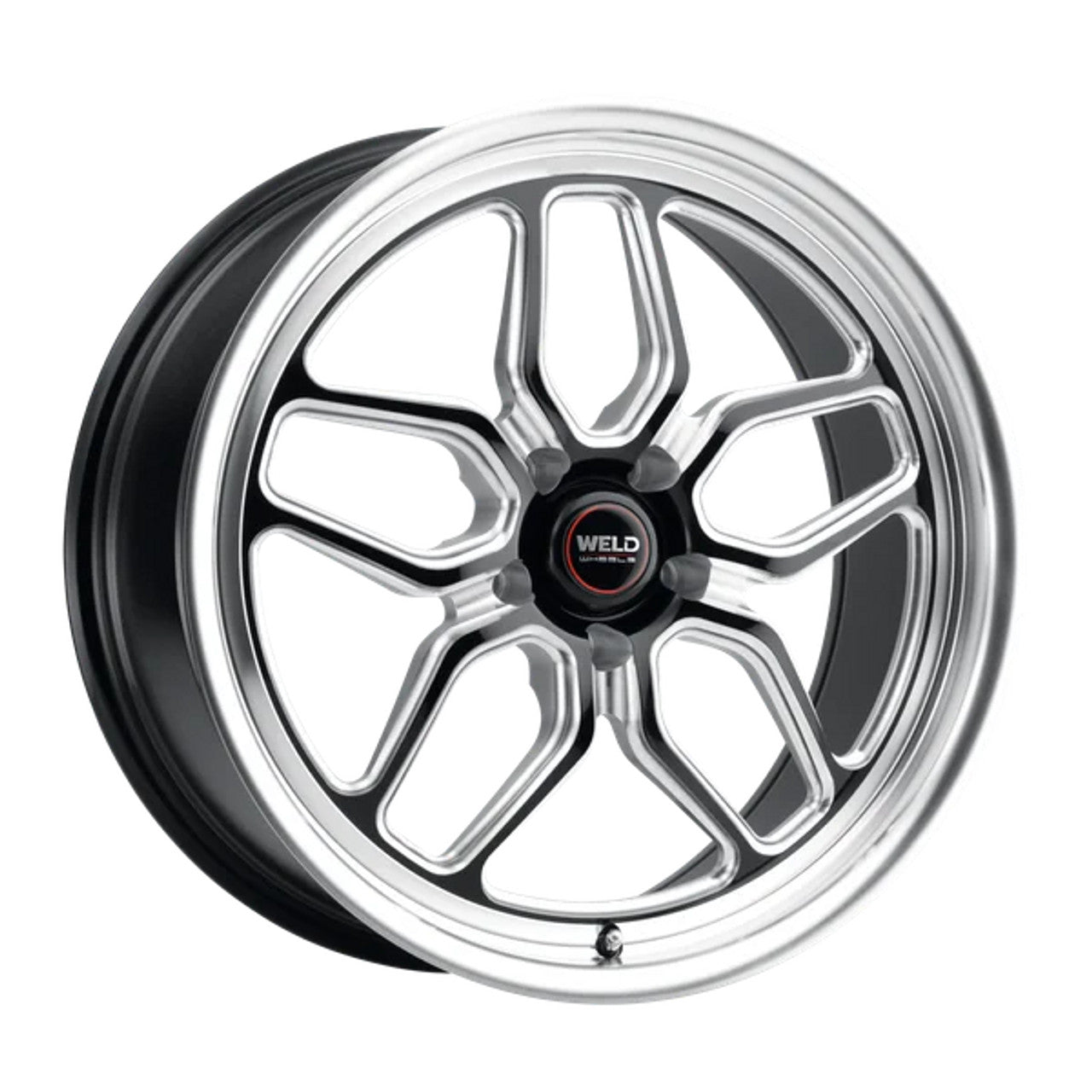 Weld 18x5 Laguna Drag Wheel 5x120.65 ET -23 BS 2.1 Gloss Black Milled Finish S1528C063N23
