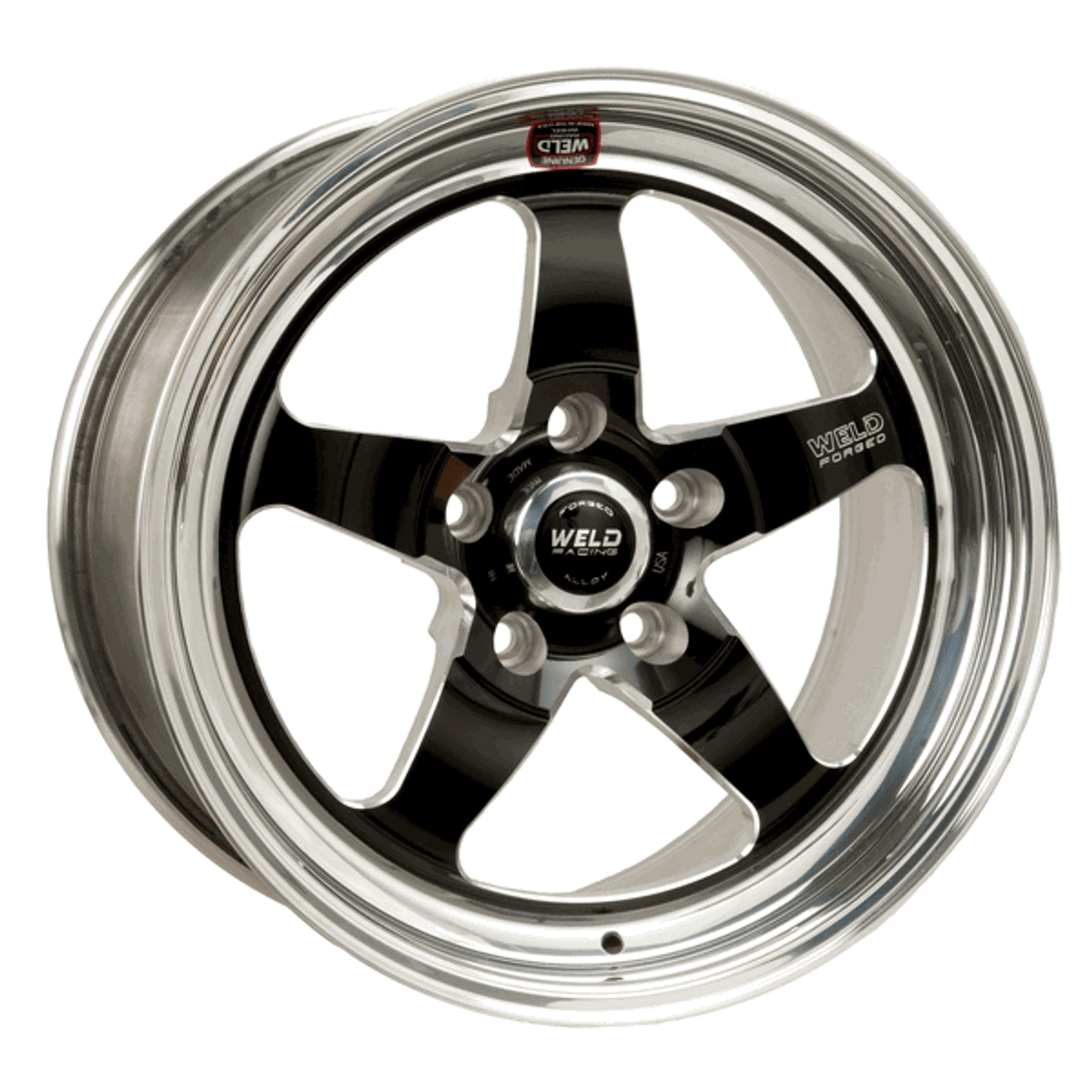 Weld S71 17x10 / 5x4.5 Bolt Pattern 6.4in. BS Black Wheel Non-Beadlock 71LB7100A65A