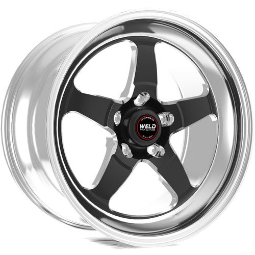 Weld 17x7 S71 Black Center Front Wheel (1967-1981 Camaro) 71LB7070B40A