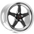 Weld 15x8 S71 Black Center Rear Wheel (1979-1993 Mustang FOX Base / GT / LX / Cobra Pace Car / Capri) 71LB-508P55C
