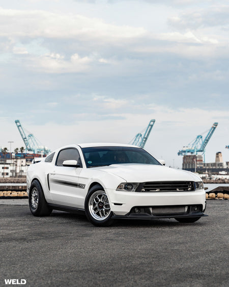 Weld 17x5 Laguna Drag Wheel 5x114.3 ET -21 BS 2.15 Gloss Black Milled Finish (Mustang/Supra) S1527C067N21
