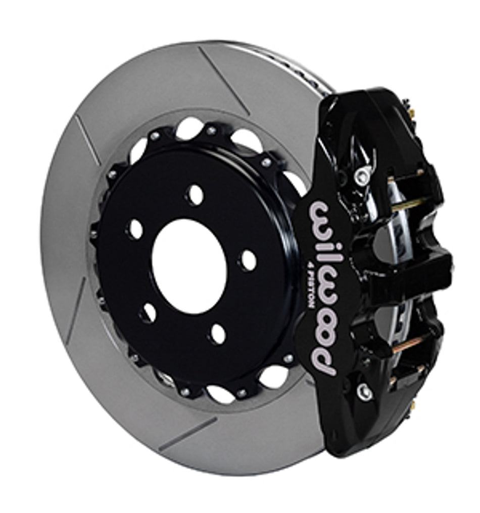 Wilwood AERO4 Big Brake Rear Brake Kit For OE Parking Brake 14.25" Slotted (10-15 Camaro) 140-11270
