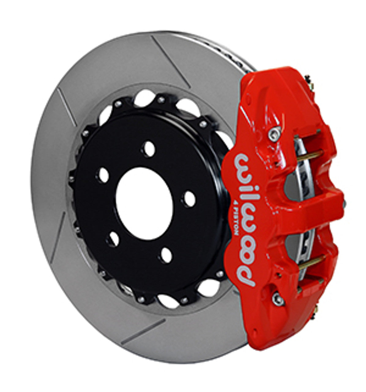 Wilwood AERO4 Big Brake Rear Brake Kit For OE Parking Brake 14.25" Slotted (10-15 Camaro) 140-11270