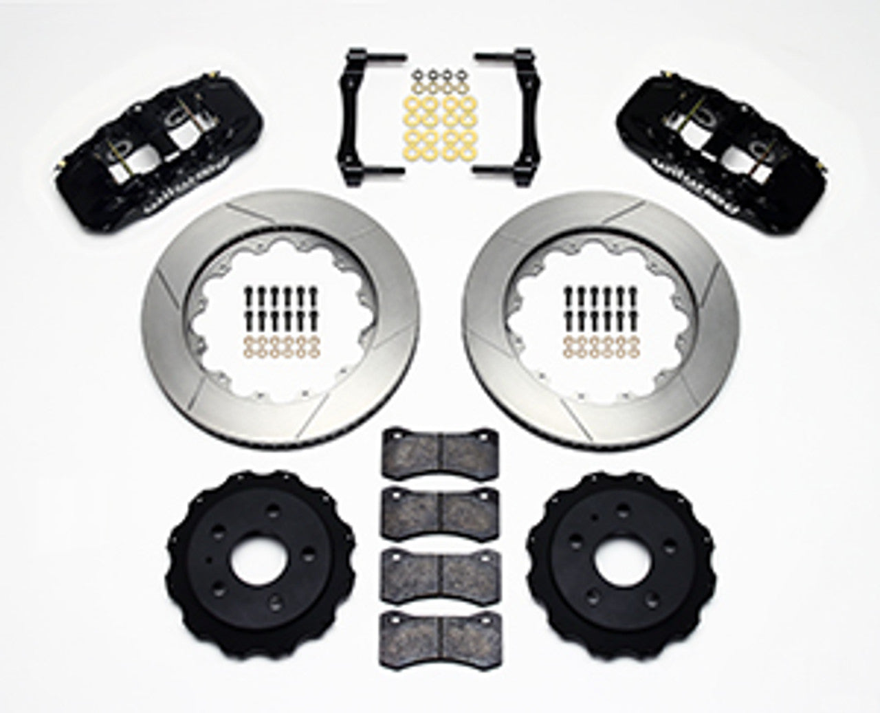 Wilwood AERO4 Big Brake Rear Brake Kit For OE Parking Brake 14.25" Slotted (10-15 Camaro) 140-11270