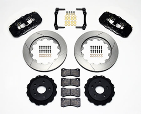 Wilwood AERO4 Big Brake Rear Brake Kit For OE Parking Brake 14.25" Slotted (10-15 Camaro) 140-11270