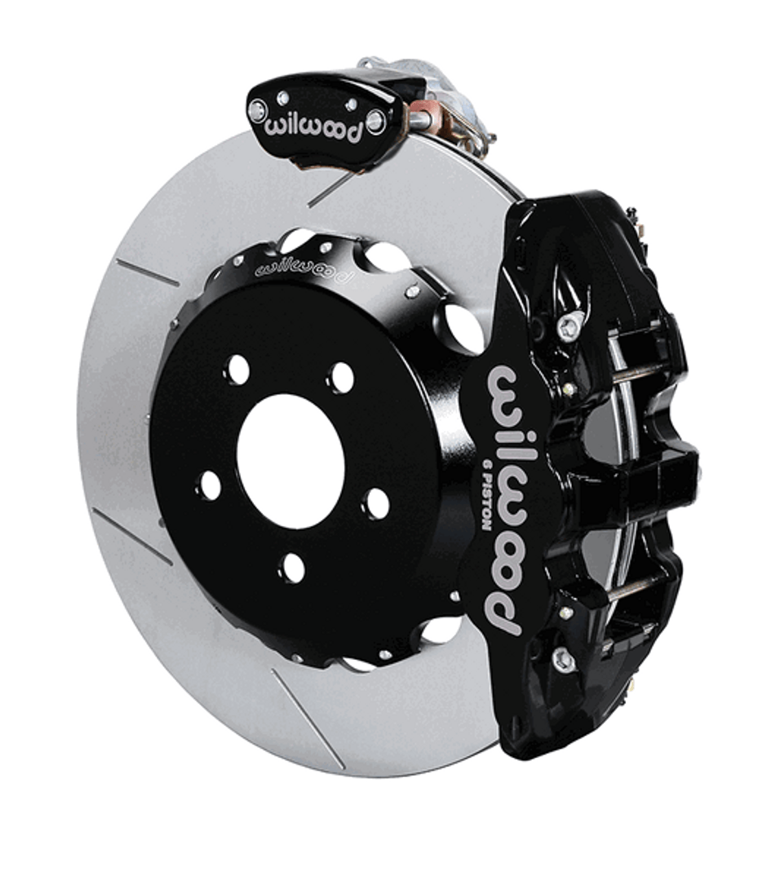Wilwood Aero4-MC4 14" Big Brake Rear Parking Brake Kit Slotted (2015 - 2023 Mustang) 140-13888