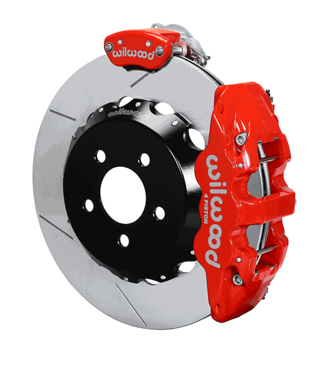 Wilwood Aero4-MC4 14" Big Brake Rear Parking Brake Kit Slotted (2015 - 2023 Mustang) 140-13888