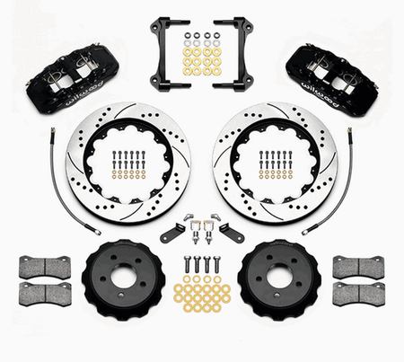 Wilwood Aero6 14" Big Brake Front Brake Kit Drilled & Slotted (2015 - 2023 Mustang) 140-13886-D