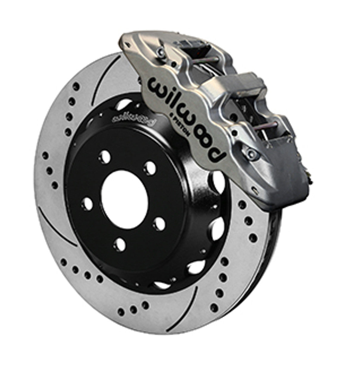 Wilwood Aero6 14" Big Brake Front Brake Kit Drilled & Slotted (2015 - 2023 Mustang) 140-13886-D