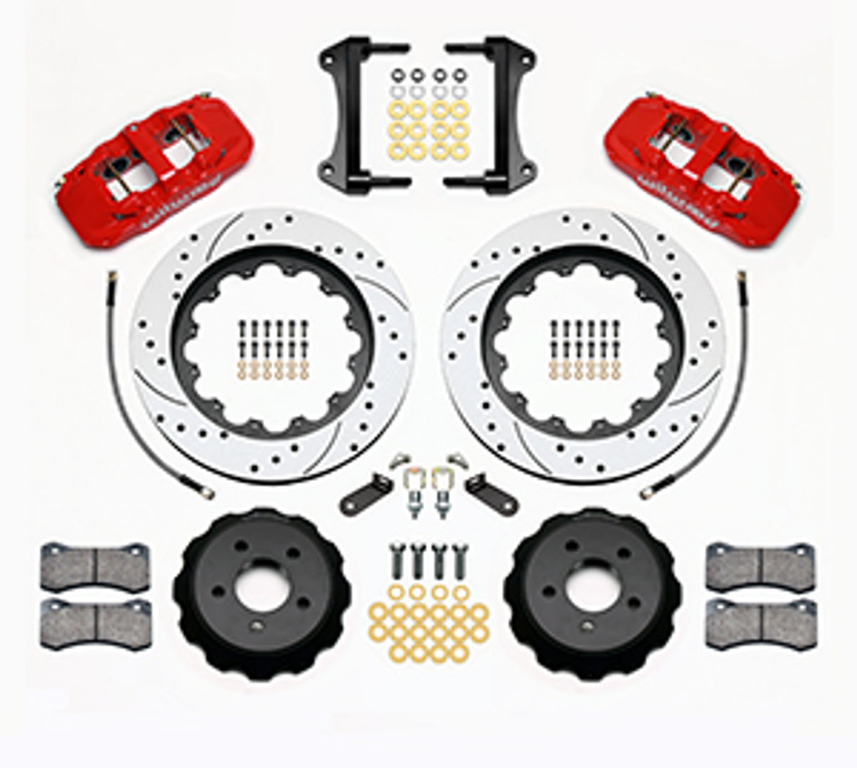 Wilwood Aero6 15" Big Brake Front Brake Kit Drilled & Slotted (2015 - 2023 Mustang) 140-13887-D