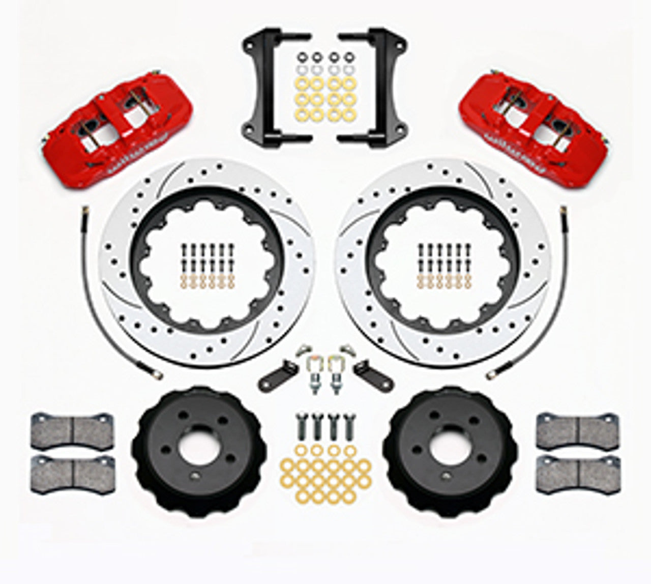 Wilwood Aero6 15" Big Brake Front Brake Kit Drilled & Slotted (2015 - 2023 Mustang) 140-13887-D