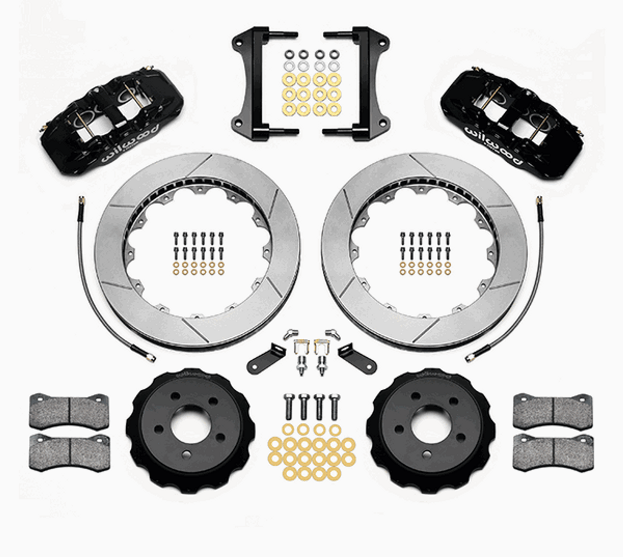 Wilwood Aero6 15" Big Brake Front Brake Kit Slotted (2015 - 2023 Mustang) 140-13887