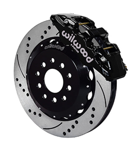 Wilwood AERO6 Big Brake Front Brake Kit 14" Drilled & Slotted (05-14 Mustang) 140-10830-D