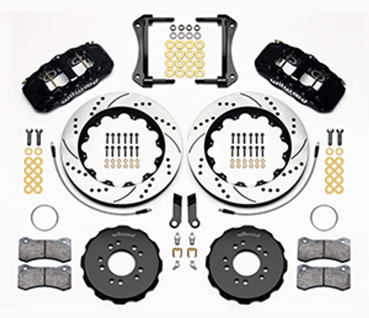Wilwood AERO6 Big Brake Front Brake Kit 14" Drilled & Slotted (05-14 Mustang) 140-13685-D
