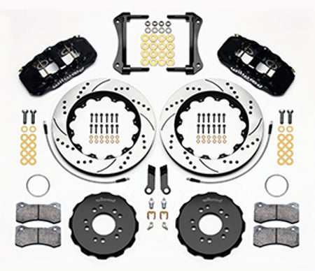 Wilwood AERO6 Big Brake Front Brake Kit 14" Drilled & Slotted (05-14 Mustang) 140-13685-D