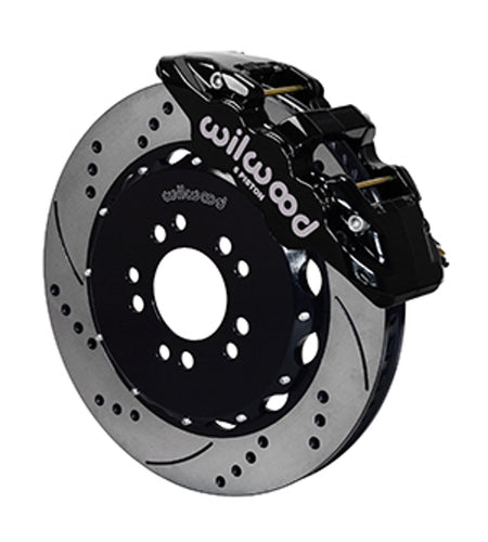 Wilwood AERO6 Big Brake Front Brake Kit 14" Drilled & Slotted (05-14 Mustang) 140-13685-D