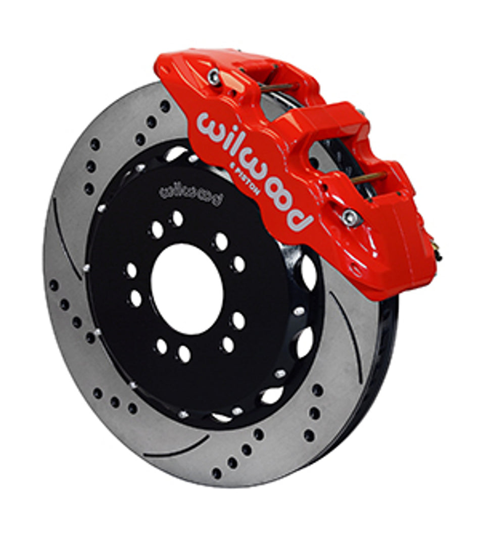Wilwood AERO6 Big Brake Front Brake Kit 14" Drilled & Slotted (05-14 Mustang) 140-13685-D