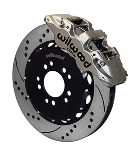 Wilwood AERO6 Big Brake Front Brake Kit 14" Drilled & Slotted (05-14 Mustang) 140-13685-D
