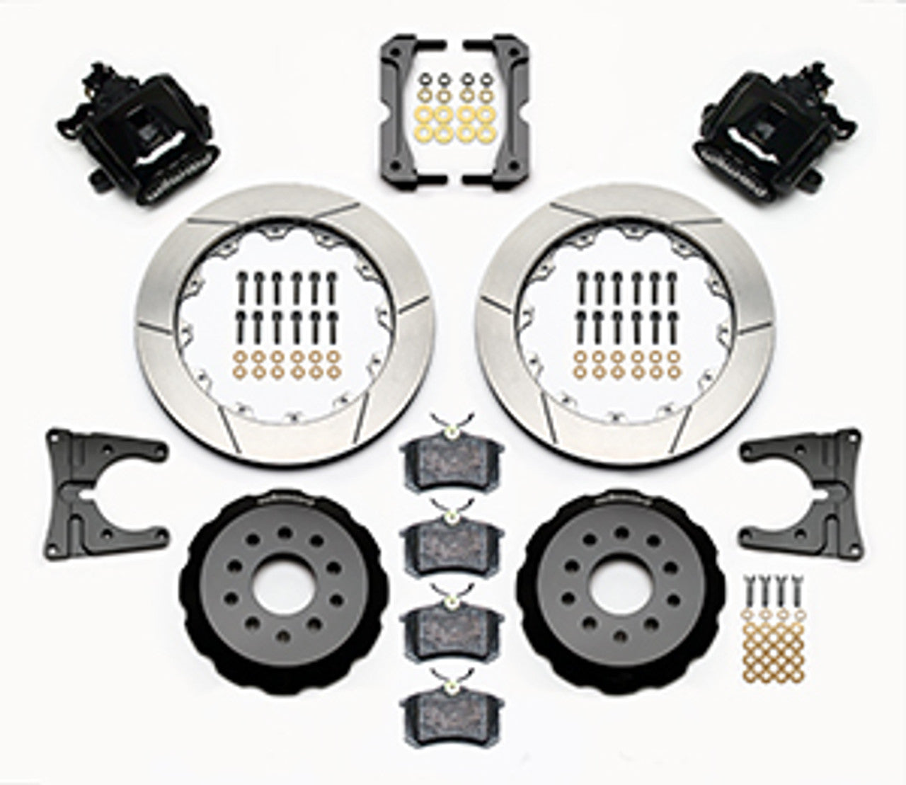Wilwood Combination Parking Brake Caliper Rear Brake Kit 12.88" Slotted (05-14 Mustang) 140-10159