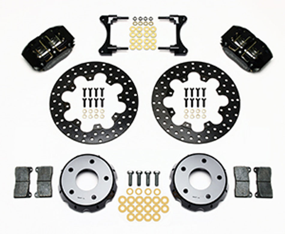 Wilwood Dynapro Radial Front Drag Brake Kit 11.75" Drilled Black Anodize (93-02 Camaro) 140-10786-D